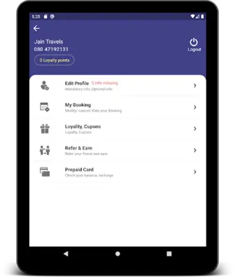 Jain Travels android App screenshot 0